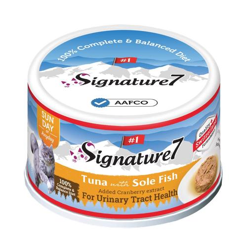מעדן ברוטב לחתול סיגניצ'ר 7 טונה ודג סול Signature7