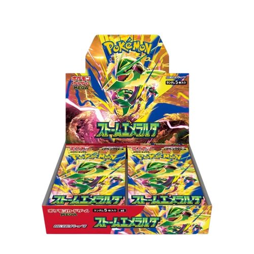 קלפי פוקימון בוסטר בוקס יפני סטורם אמרלדה Pokemon MEGA Evolution Storm Emeralda Booster Box [JAPANESE, 30 Packs]