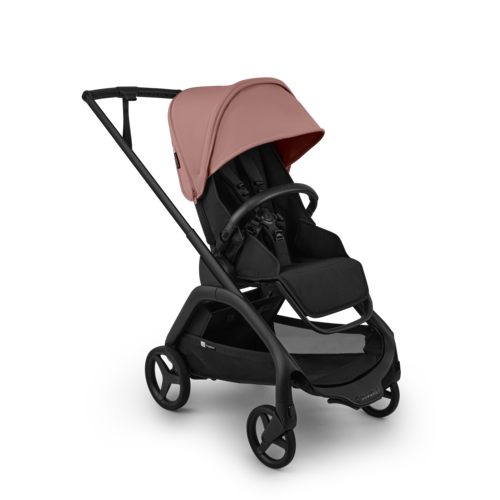 עגלת תינוק בוגבו דרגונפליי פלוס – Bugaboo Dragonfly Plus צבע שחור גגון ורוד דאסטי