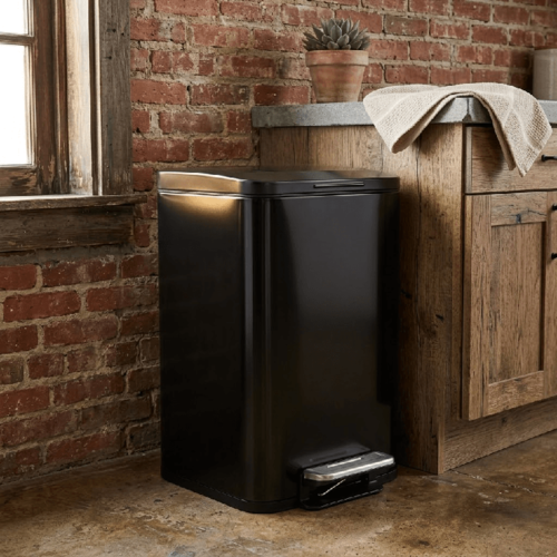 פח אשפה 20 ליטר דוושה שחור מט La Kitchenette