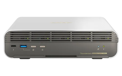 שרת NAS ללא כוננים NVMe Thunderbolt‏ QNAP TBS-h574TX-i5U-16G i5-1235U 16GB  