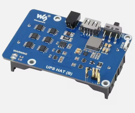 מודול UPS HAT (אל-פסק) עבור Raspberry Pi 5 