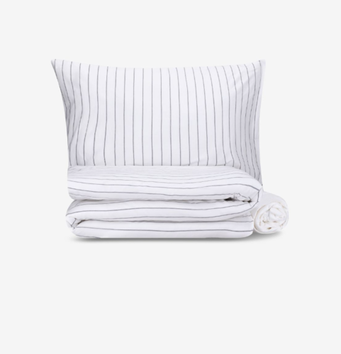 סט מצעים למיטת יחיד Cotton cloud שחור לבן 