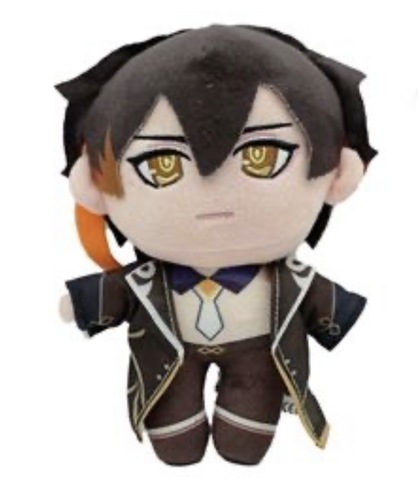 בובת קטיפה Zhongli 20 ס״מ עם ואקום לתלייה – Genshin Impact | Genshin Impact Zhongli 20cm Plush with Suction Cup