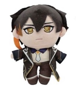 בובת קטיפה Zhongli 20 ס״מ עם ואקום לתלייה – Genshin Impact | Genshin Impact Zhongli 20cm Plush with Suction Cup