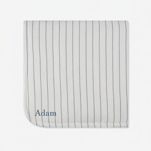 שמיכת ג'רסי עם מילוי 80*80 Cotton cloud בצבע שחור/לבן