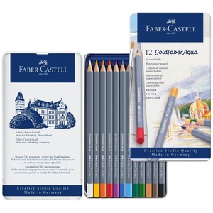 סט 12 עפרונות צבעוניים אקוורל Goldfaber גולדפאבר