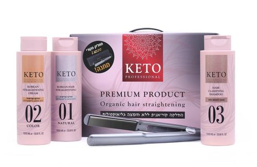 ערכת החלקה קוריאנית Lomelo Keto + מחליק LIZZE – ללא חומצה גליאוקסילית | 3000 מ