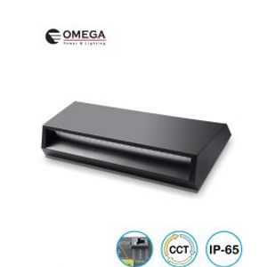 גוף תאורה צמוד חומה שחור גדול פלטינום PLATINUM 6W CCT Omega