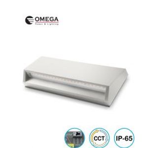 גוף תאורה צמוד חומה אפור גדול פלטינום PLATINUM 6W CCT Omega