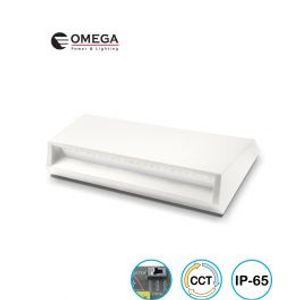 גוף תאורה צמוד חומה לבן גדול פלטינום PLATINUM 6W CCT Omega