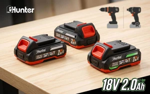 מארז 3 סוללות 18V 2AH ליתיום HUNTER 102702-015-3