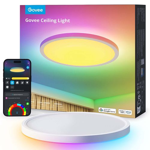 מנורת תקרה חכמה עגולה Govee 12inch RGBWW + RGBIC Round Govee