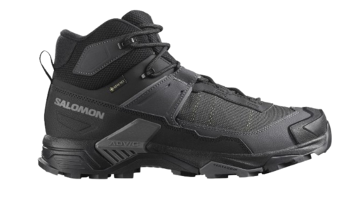 נעלי טיולים לגבר X Ultra 5 Mid Wide Gtx שחורות - Salomon