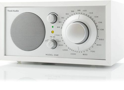 רדיו שולחני  Model One צבע לבן/כסוף טיבולי אודיו