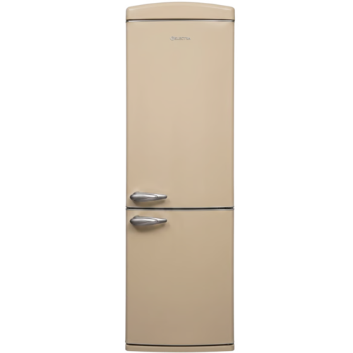 מקרר מקפיא תחתון 331 ליטר סגנון רטרו Electra דגם EL391BR - גימור בז'