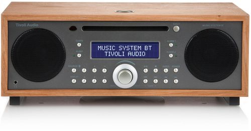  נגן CD כולל רדיו שולחני  Music System BT צבע אלון/אפור טיבולי אודיו