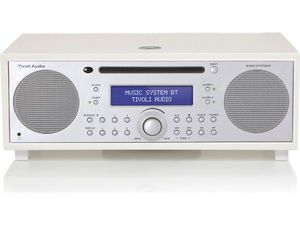 נגן CD כולל רדיו שולחני Music System BT צבע לבן/כסוף טיבולי אודיו