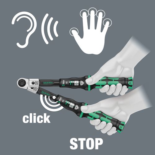ידית מומנט Click-Torque X 1 לראשים מתחלפים במידה 9x12 מ