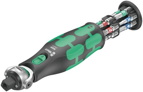 סט ראצ'ט וביטים Zyklop Pocket חיבור 3/8 ו-1/4 עם 13 חלקים.