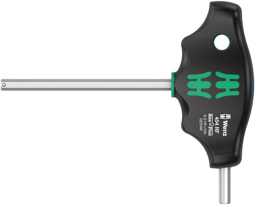 מברג אלן ידית T עם פרופיל Hex-Plus ופונקציית HF במידה 6 מ