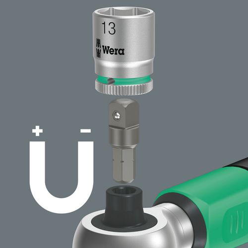 סט ידית מומנט Safe-Torque A 2 בחיבור 1/4 משושה וטווח 2-12 Nm, הכולל 23 חלקים במארז קומפקטי.