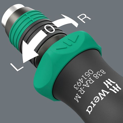 סט מברג ראצ'ט לביטים 1/4 בנרתיק מתקפל המכיל 15 חלקים, כולל מחזיק ביטים ומגוון ביטים ארוכים.