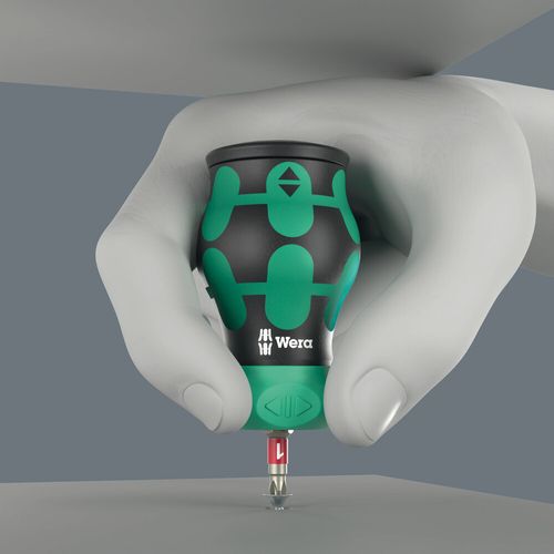 מברג ביטים גוץ ראצ'ט Stubby עם מחסנית בחיבור 1/4 משושה.