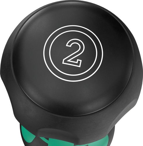 מברג פוזידרייב עם ידית כדור (Ball-Grip) במידה PZ 2 ואורך להב 100 מ