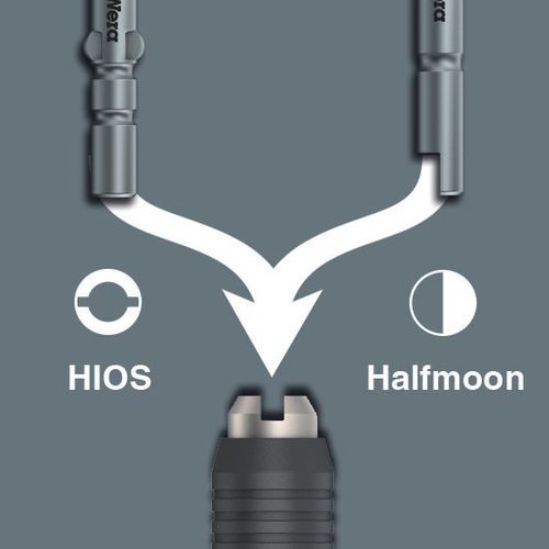 סט מברג וביטים לאלקטרוניקה בחיבור Halfmoon ו-HIOS עם 11 חלקים בנרתיק נשיאה.