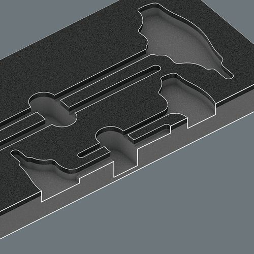 סט מברגים טורקס HF (פונקציית החזקה ייעודית holding function) בספוג מוקצף עם 14 חלקים.
