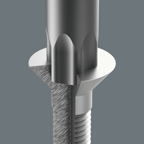סט מברגים טורקס HF (פונקציית החזקה ייעודית holding function) בספוג מוקצף עם 14 חלקים.