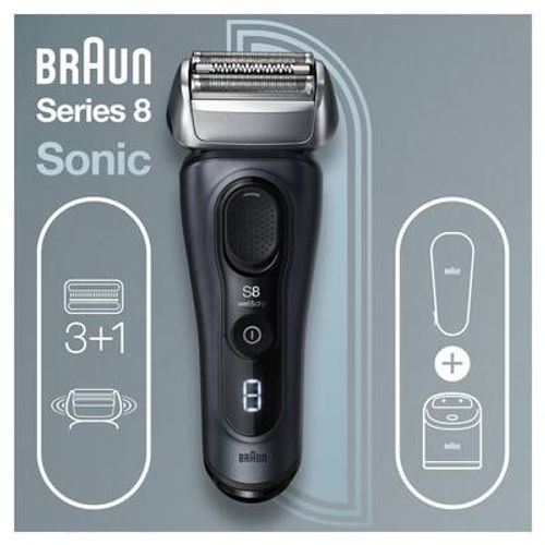 מכונת גילוח בראון סדרה 8 עם מתקן שטיפה Braun 8453CC