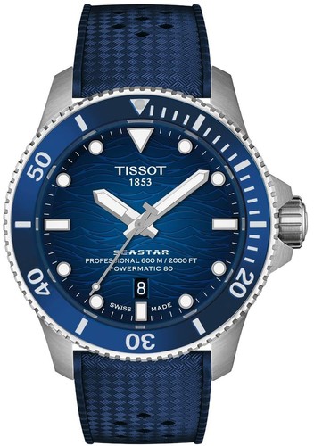 Tissot T1209071704100 SEASTAR 600M 44MM אוטומטי 600M צלילה