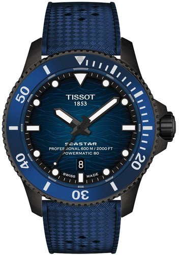 Tissot T1209073704100 SEASTAR 600M 44MM אוטומטי 600M צלילה