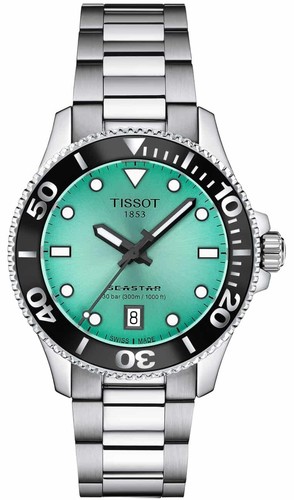 Tissot T1202101109100 Seastar 36MM צלילה 300 מטר 