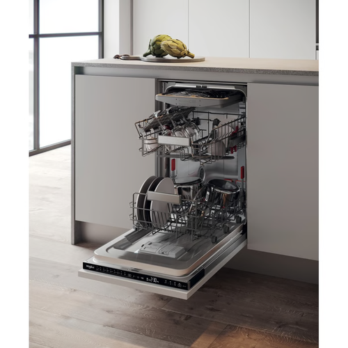 מדיח אינטגרלי מלא עם פתיחת דלת אוטומטית Whirlpool דגם WIP 4033 PELS-IS