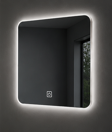 מראת LED מרובעת לקיר דגם P18 – 100×100 ס״מ