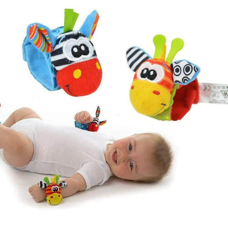 2 יחידות צמיד רעשן מתקפל לתינוק