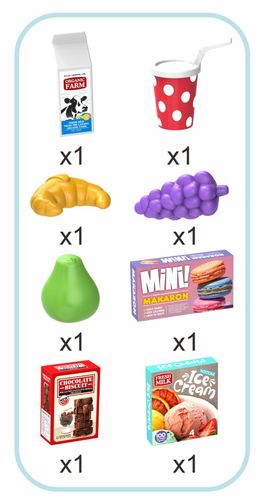 עגלת קניות לילדים עם 8 מצרכי משחק