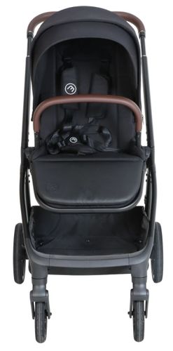 עגלת תינוק משולבת עם אמבטיה מתקפלת דגם EZE - שחור ידית חומה