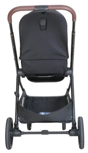 עגלת תינוק משולבת עם אמבטיה מתקפלת דגם EZE - שחור ידית חומה