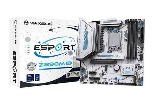 לוח Z890M WIFI ICe lga1851 ddr5 4slot white ULTRA ESPORT MAXSUN