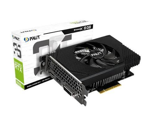 כרטיס מסך STORM PALIT RTX3050 6GB 1FAN HDMI/DP/DVI GDDR6 96BIT