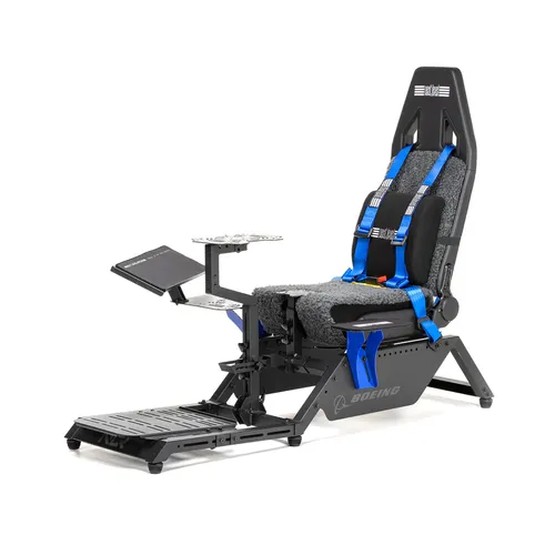 Next Level Racing Flight Simulator Cockpit  Boeing Commercial Edition  מושב טיסה מקצועי NLR-S027