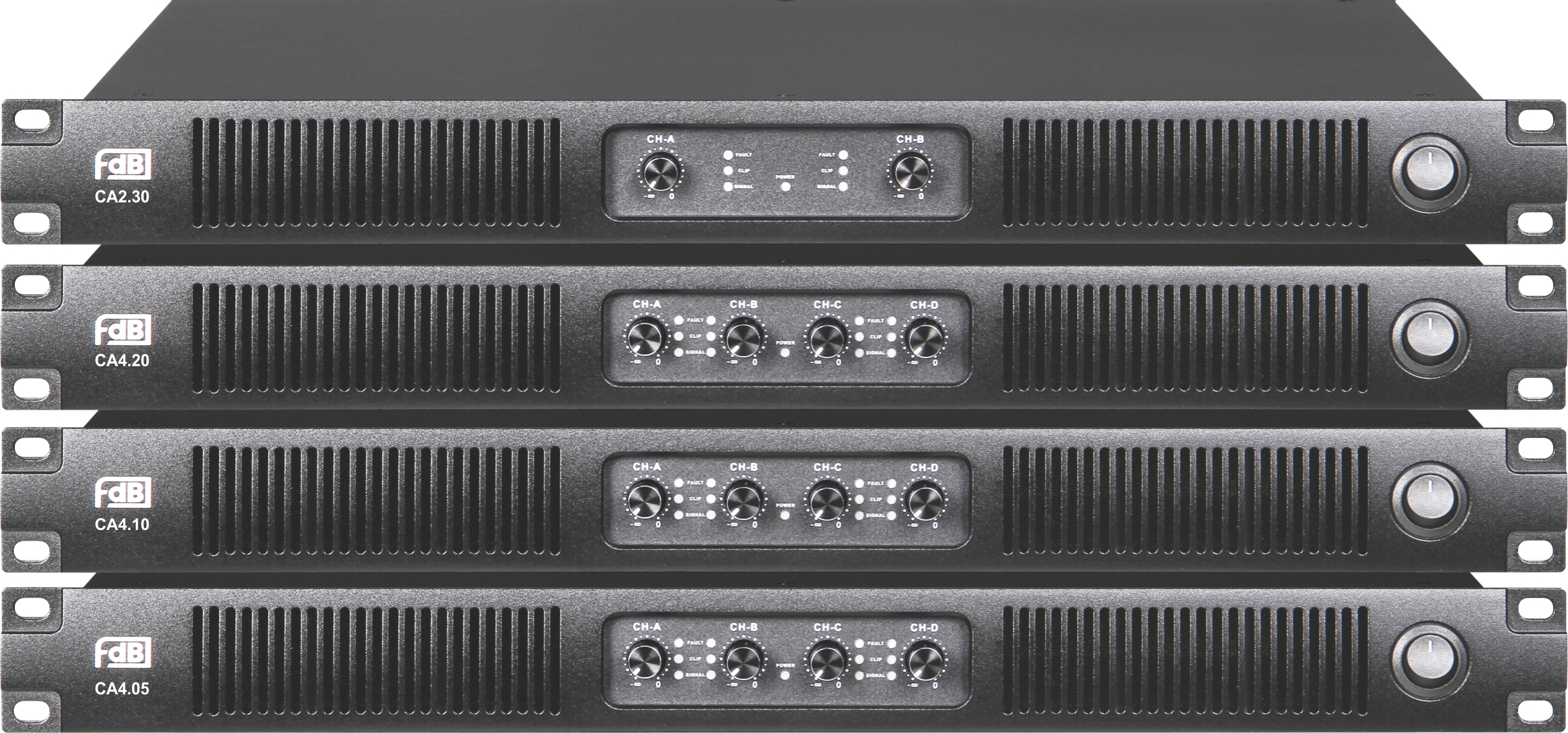 מגבר הספק דיגיטלי 1U 4×1000W CA4.10