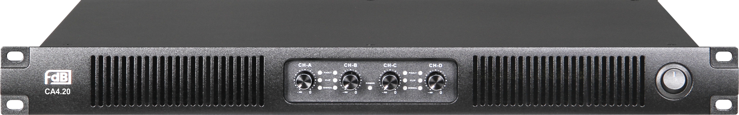 מגבר הספק דיגיטלי 1U 4×2000W CA4.20