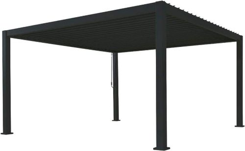 גזיבו עם גג תריס 3X3.6 מ' דגם סיישל שחור
