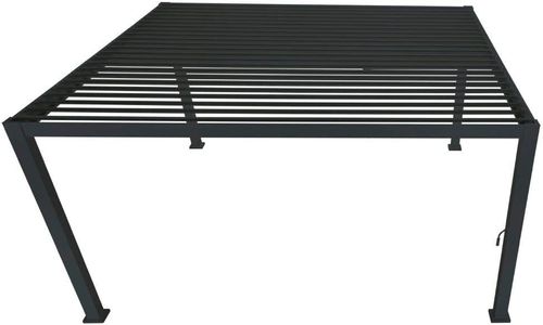 גזיבו עם גג תריסי 3X3.6 מ' דגם סיישל לבן