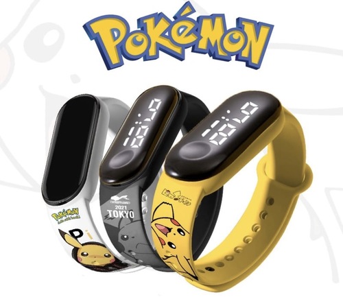 שעון דיגיטלי לילדים Pokémon Pikachu LED Digital Kids Watch